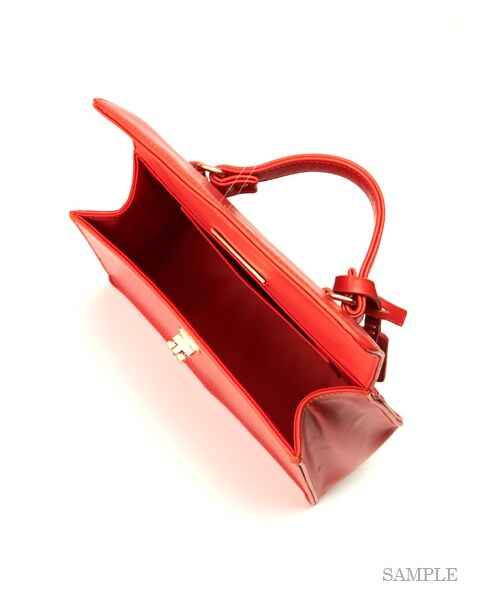 LILY BROWN（リリーブラウン）の「2way台形ショルダーBAG（ショルダーバッグ・レディース・ORG/BLK/MIX・F）」の9枚目の写真