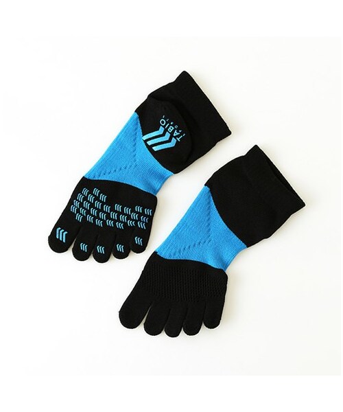 TABIOタビオ 5本指ソックスM 25〜27センチ ブラック ホワイトセット