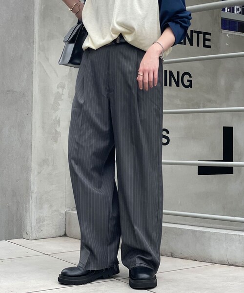 CIAOPANIC（チャオパニック）の「ピンストライプワイドスラックス