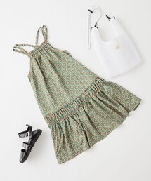 CIAOPANIC TYPY（チャオパニックティピー）の「【KIDS】バティック&ペイズリー柄レーヨンギャザーキャミワンピ（ワンピース/ドレス・キッズ）」