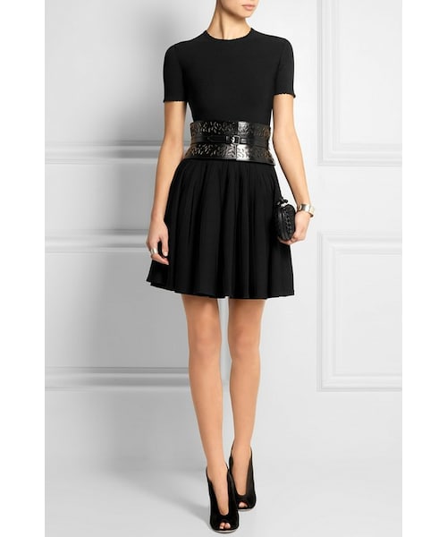 ALAIA（アライア）の「Alaïa Ellipse laser-cut leather waist belt