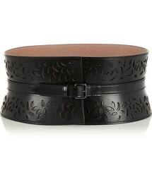 ALAIA（アライア）の「Alaïa Ellipse laser-cut leather waist belt