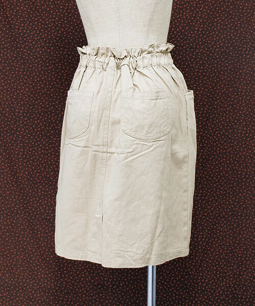 Hamble by Par Avion（ハンブルバイパラビオン）の「ツイルタックスカート（スカート・レディース・ベージュ/イエロー/ブルー/オフホワイト・ワンサイズ）」の7枚目の写真