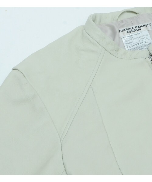 KATHARINE HAMNETT LONDON （キャサリンハムネットロンドン）の「SHEEP NAKED RYDERS（ジャケット/アウター・メンズ・ブルー/ホワイト・M/L/XL）」の8枚目の写真