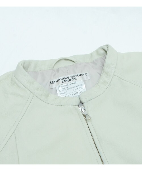 KATHARINE HAMNETT LONDON （キャサリンハムネットロンドン）の「SHEEP NAKED RYDERS（ジャケット/アウター・メンズ・ブルー/ホワイト・M/L/XL）」の7枚目の写真