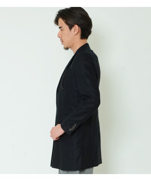 KATHARINE HAMNETT LONDON （キャサリンハムネットロンドン）の「CHESTERFIELD JACKET（ジャケット/アウター・メンズ・ブラック/ブルー・S/M/L）」の3枚目の写真