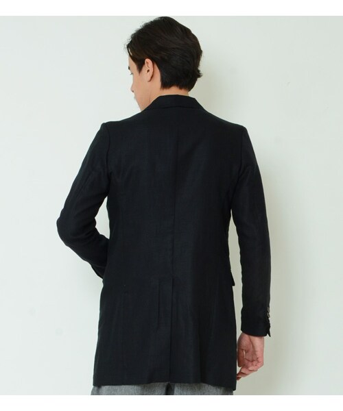 KATHARINE HAMNETT LONDON （キャサリンハムネットロンドン）の「CHESTERFIELD JACKET（ジャケット/アウター・メンズ・ブラック/ブルー・S/M/L）」の4枚目の写真