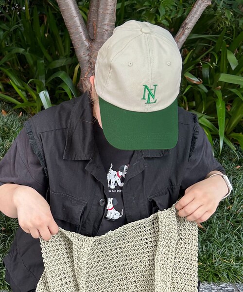 Lattice（Lattice）の「カラーロゴキャップ（キャップ・レディース・アイボリー/ブラック/ダークブルー/ベージュ系その他/ブラウン/ブラウン系その他/グリーン系その他/グリーン/グレー/ピンク・0）」の7枚目の写真