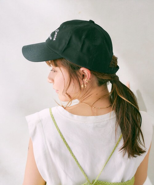 Lattice（Lattice）の「カラーロゴキャップ（キャップ・レディース・アイボリー/ブラック/ダークブルー/ベージュ系その他/ブラウン/ブラウン系その他/グリーン系その他/グリーン/グレー/ピンク・0）」の2枚目の写真