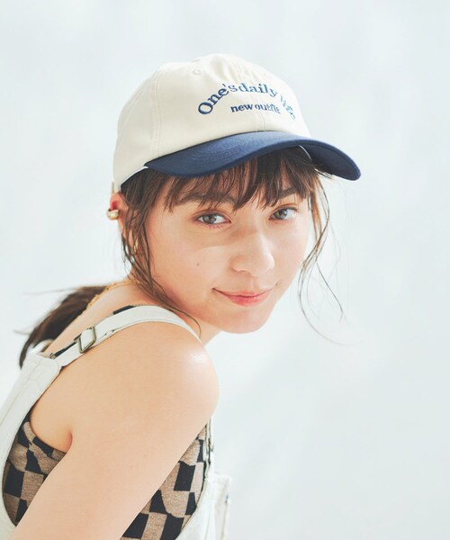 Lattice（Lattice）の「カラーロゴキャップ（キャップ・レディース・アイボリー/ブラック/ダークブルー/ベージュ系その他/ブラウン/ブラウン系その他/グリーン系その他/グリーン/グレー/ピンク・0）」の9枚目の写真