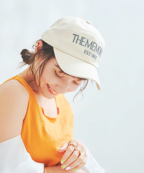 Lattice（Lattice）の「カラーロゴキャップ（キャップ・レディース・アイボリー/ブラック/ダークブルー/ベージュ系その他/ブラウン/ブラウン系その他/グリーン系その他/グリーン/グレー/ピンク・0）」の3枚目の写真