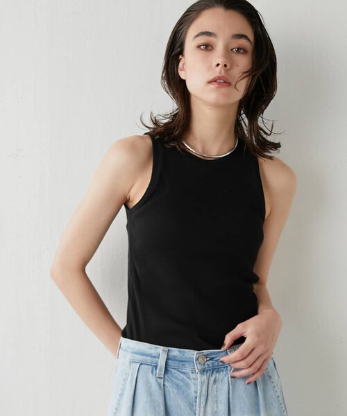 Whim Gazette タンクトップ　ベージュ　新品未使用 水着＞パイルタンクトップ | Whim Gazette(ウィム ガゼット)レディース