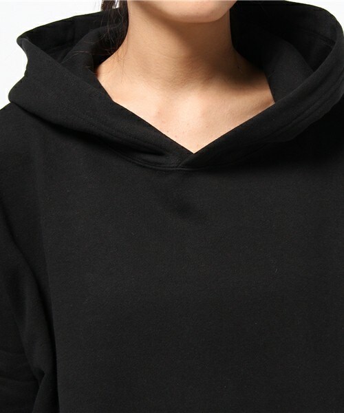 603（ロクマルサン）の「603 度詰め裏毛フードBIGパーカー（スウェット・レディース・ホワイト/ブラック・FREE）」の6枚目の写真