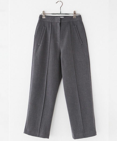 DHOLIC（ディーホリック）の「センタープレスワイドスラックス（その他パンツ・レディース・ブラック/ホワイトアイボリー/グレー/ピンク・S/M/Ｓ/Ｍ）」の3枚目の写真