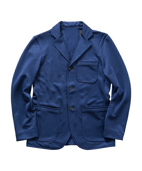 PATRICK(パトリック)の「背面リブニットジャケット_NVY(テーラードジャケット・メンズ・NVY・1/2/3)」の1枚目の写真