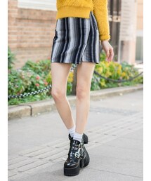 Shalex | Stripe Wrap Skirt(スカート)