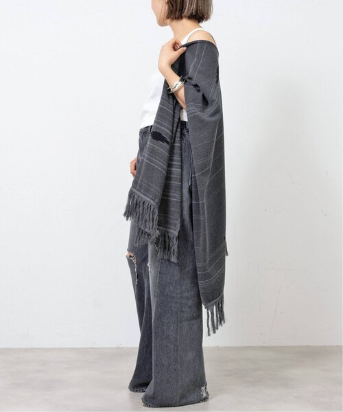 新品 Deuxieme Classe ドゥーズィエムクラス motif ポンチョ DEUXIEME CLASSE - 新品未使用 Deuxieme Classe motif ポンチョ
