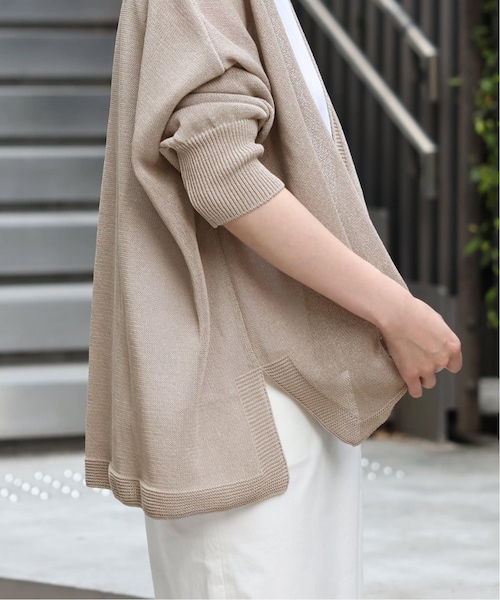 IENA（イエナ）の「WASHI ミドルゲージシアーカーディガン