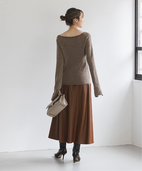 NOBLE ベビーアルパカミックススリットニット Noble（ノーブル）の「《予約》ベビーアルパカミックススリット