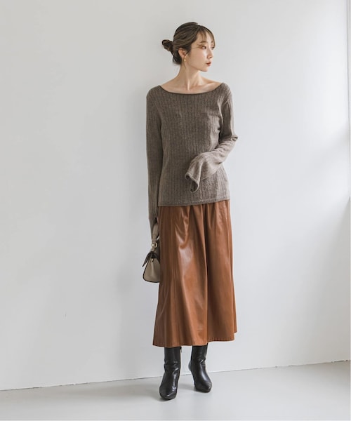 NOBLE ベビーアルパカミックススリットニット Noble（ノーブル）の「《予約》ベビーアルパカミックススリット