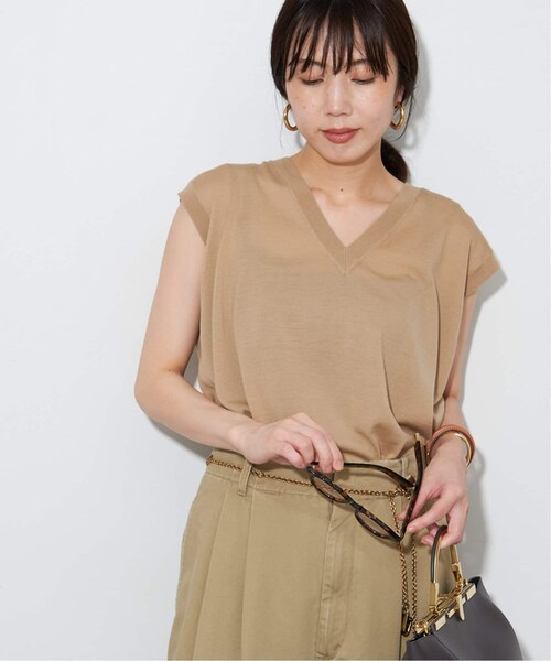 plage(プラージュ)の「《予約》Fine Gauge ベスト(その他・グレー/フリー)」の2枚目の写真