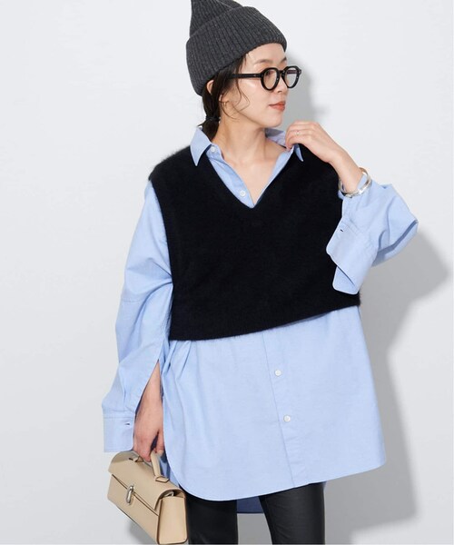 plage(プラージュ)の「《予約》Cashmere Mix Fur ベスト(その他・ブラック/フリー)」の9枚目の写真