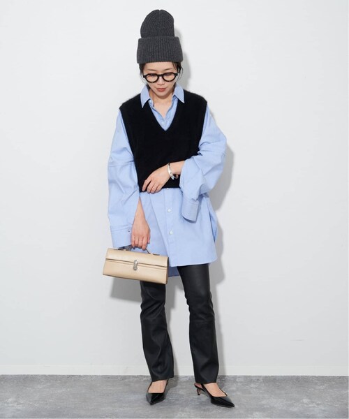 plage(プラージュ)の「《予約》Cashmere Mix Fur ベスト(その他・ブラック/フリー)」の4枚目の写真