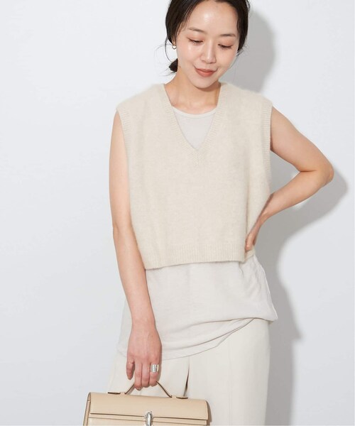 plage(プラージュ)の「《予約》Cashmere Mix Fur ベスト(その他・ブラック/フリー)」の2枚目の写真