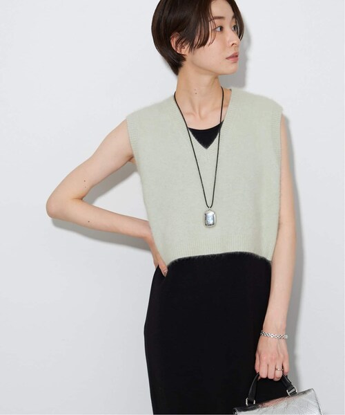 plage(プラージュ)の「《予約》Cashmere Mix Fur ベスト(その他・ブラック/フリー)」の3枚目の写真