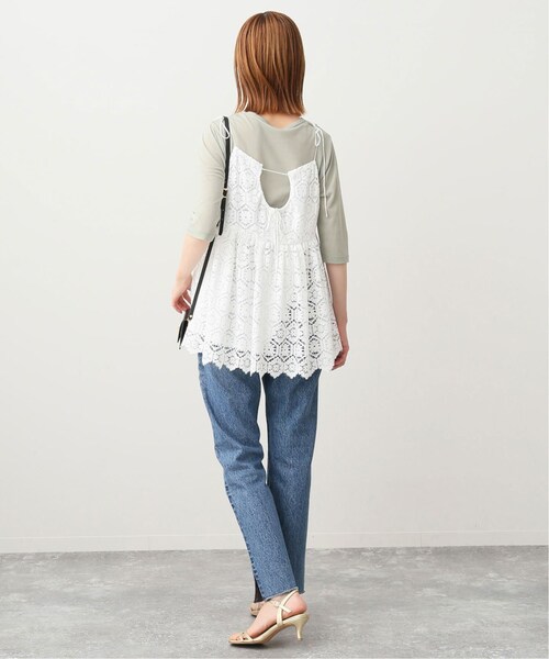 SLOBE IENA(スローブイエナ)の「《予約》シアー天竺5分袖Tシャツ(その他・ナチュラル/フリー)」の21枚目の写真