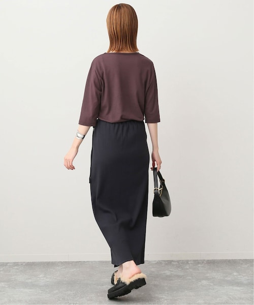 SLOBE IENA(スローブイエナ)の「《予約》シアー天竺5分袖Tシャツ(その他・ナチュラル/フリー)」の14枚目の写真