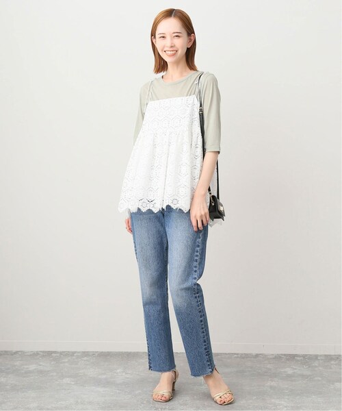 SLOBE IENA(スローブイエナ)の「《予約》シアー天竺5分袖Tシャツ(その他・ナチュラル/フリー)」の18枚目の写真