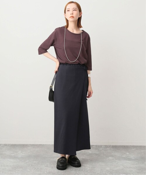 SLOBE IENA(スローブイエナ)の「《予約》シアー天竺5分袖Tシャツ(その他・ナチュラル/フリー)」の12枚目の写真