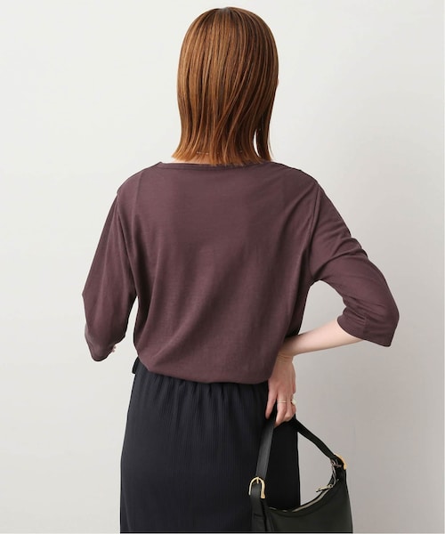 SLOBE IENA(スローブイエナ)の「《予約》シアー天竺5分袖Tシャツ(その他・ナチュラル/フリー)」の17枚目の写真