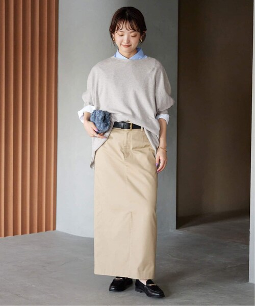 SLOBE IENA コットンヤク ニットプルオーバー SLOBE IENA（スローブイエナ）の「《予約》コットンヤクBIG プル