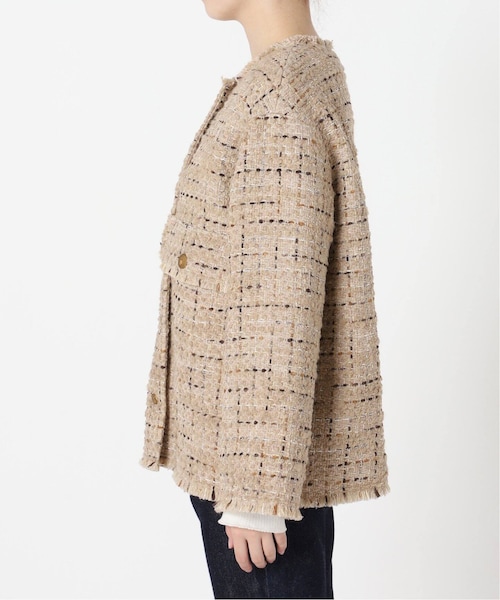 【美品】JOURNAL STANDARD L'ESSAGE ツイードジャケット JOURNAL STANDARD L'ESSAGE ツイードジャケット