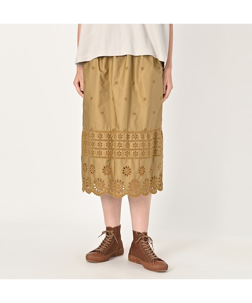 45R薄ギャバのカットワークドレス 45rpm 今季 薄ギャバのカットワークドレス ブラック 【公式通販】