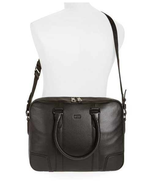 HUGO BOSS（ヒューゴボス）の「BOSS HUGO BOSS 'Morval' Leather Work Bag（バッグ）」 WEAR