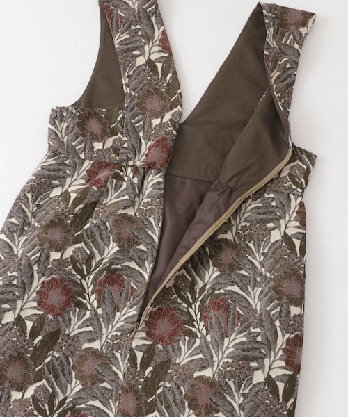 KBF（ケイビーエフ）の「『WEB/一部店舗限定』ジャガードIラインワンピース（ワンピース/ドレス・レディース・UMBER/BROWN・one）」の17枚目の写真