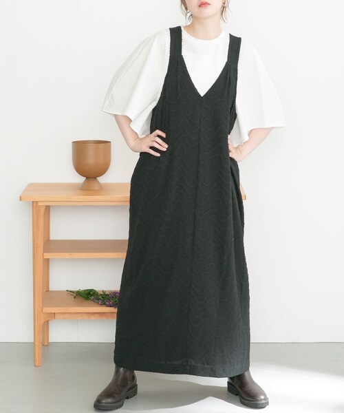 2wayカットジャガードワンピース LILY BROWN｜2wayカットジャガードワンピース | Rakuten Fashion
