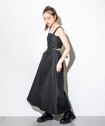 OLIVE des OLIVE | フロントZIPジャンスカ(ワンピース/ドレス)