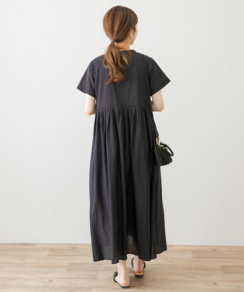 URBAN RESEARCH Sonny Label（アーバンリサーチサニーレーベル）の「エアリーコットンエンブロイダリーワンピース（ワンピース/ドレス・レディース・スミレ/ブラック/ピスタチオ・FREE）」の10枚目の写真