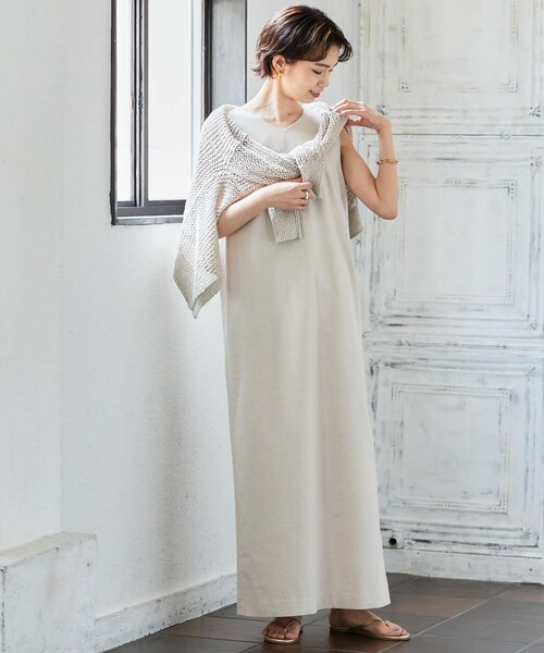 ENFOLD ダブルクロス カットレイヤードプルオーバー