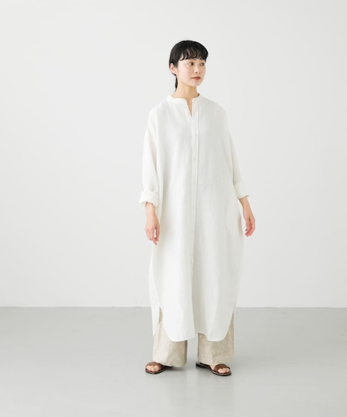 かぐれ リネンシャツワンピース かぐれ(カグレ)の「コットンリネンシャツワンピース()」 - WEAR