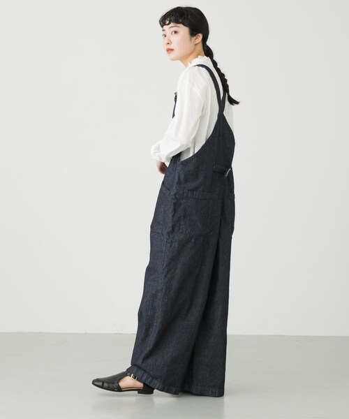 かぐれ(カグレ)の「デニムサロペット(オールインワン・サロペット・レディース・IVORY/INDIGO・FREE)」の13枚目の写真