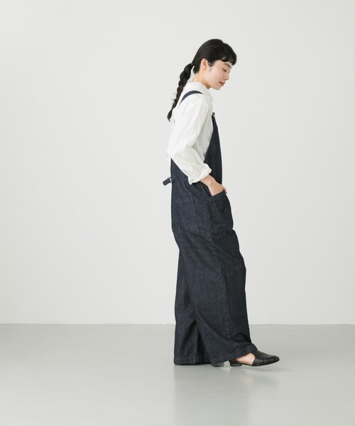 かぐれ(カグレ)の「デニムサロペット(オールインワン・サロペット・レディース・IVORY/INDIGO・FREE)」の17枚目の写真