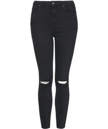 TOPSHOP | Petite super-stretch, high-waisted jamie jeans cut with a skinny, ankle grazer leg. 91% cotton, 6% polyester, 3% elastane. machine washable.(デニムパンツ)