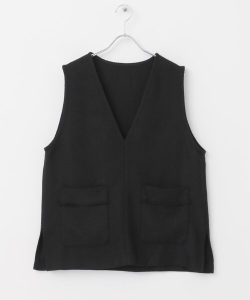 URBAN RESEARCH DOORS（アーバンリサーチドアーズ）の「ツイードベスト（トップス・レディース・BLACK/GRAY・M）」の15枚目の写真