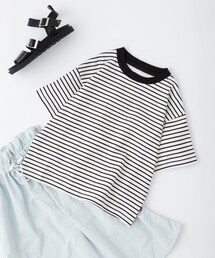 CIAOPANIC TYPY（チャオパニックティピー）の「【KIDS】USAコットンマルチボーダーTee（Tシャツ/カットソー・キッズ）」