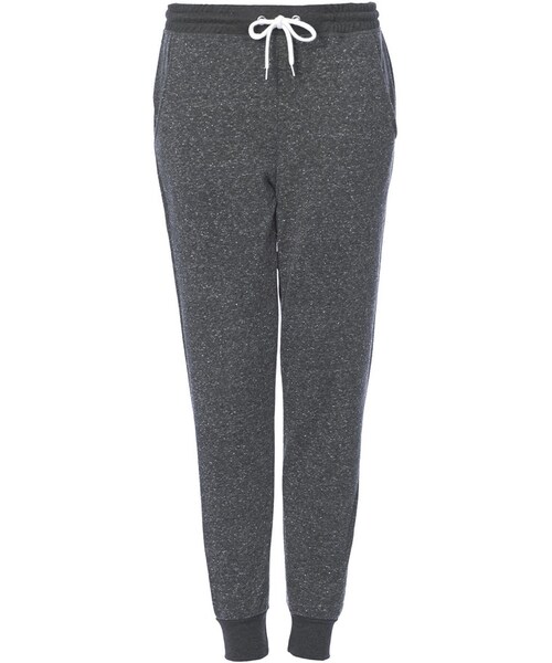 TOPSHOP(トップショップ)の「Charcoal neppy joggers with contrast cream drawcord and elasticated waistband and cuffs. 69% polyester, 31% cotton. machine washable.(その他パンツ・レディース・CHARCOAL・12/10)」の1枚目の写真